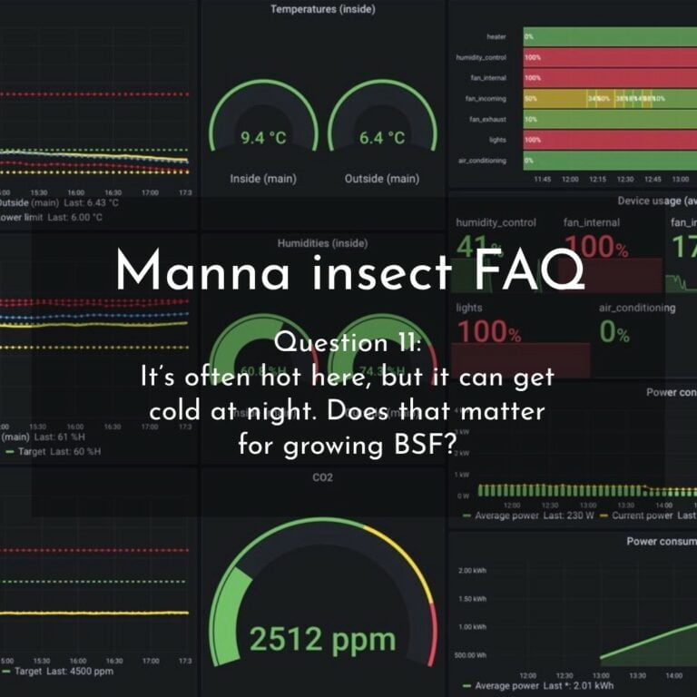 Manna Insect FAQ series - Does temperature matter when growing BSF?