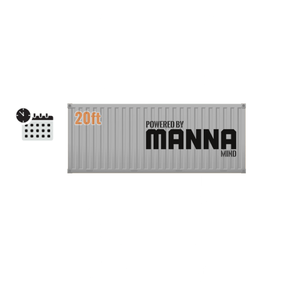 Manna Insect farming module production cycle example 2023