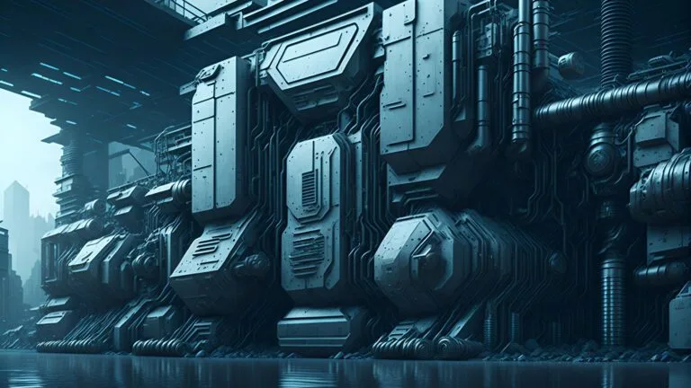 Futuristic illustration of a factory | Scale isn't always the answer – The collapse of the industrial insect farming dream | Manna Insect