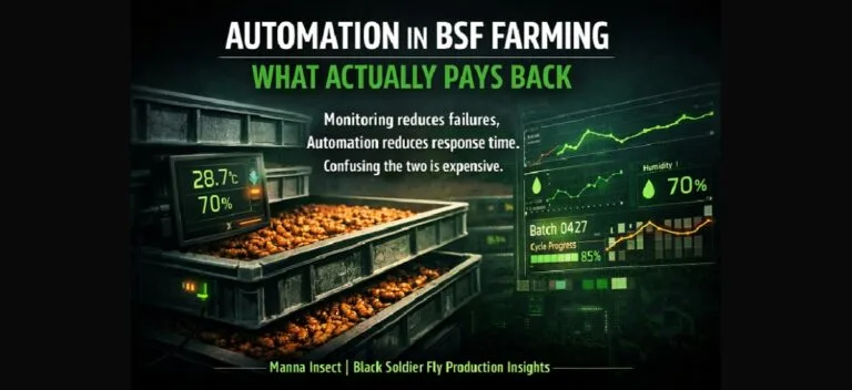 Automation in BSF farming | Manna Insect